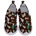 Easter rabbit pattern Kids  Velcro No Lace Shoes