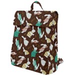 Easter rabbit pattern Flap Top Backpack