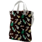 Easter rabbit pattern Canvas Messenger Bag