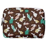 Easter rabbit pattern Make Up Pouch (Medium)