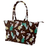 Easter rabbit pattern Canvas Shoulder Bag