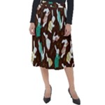 Easter rabbit pattern Classic Velour Midi Skirt 