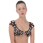 Easter rabbit pattern Cap Sleeve Ring Bikini Top