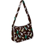 Easter rabbit pattern Zip Up Shoulder Bag