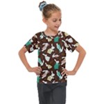 Easter rabbit pattern Kids  Mesh Piece Tee