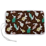 Easter rabbit pattern Pen Storage Case (L)