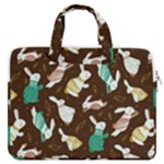 Easter rabbit pattern MacBook Pro Double Pocket Laptop Bag