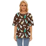 Easter rabbit pattern Oversized Basic Tee