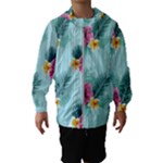 Floral tropical Kids  Hooded Windbreaker