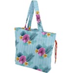 Floral tropical Drawstring Tote Bag