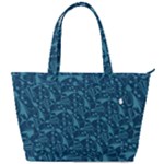 Blue ornaments pattern Back Pocket Shoulder Bag 