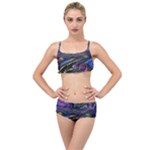 Unadjusted Tv Screen Layered Top Bikini Set