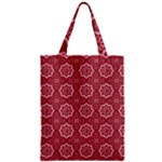 Elegant floral pattern Zipper Classic Tote Bag