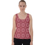 Elegant floral pattern Velvet Tank Top