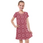 Elegant floral pattern Kids  Cross Web Dress