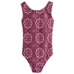 Elegant floral pattern Kids  Cut-Out Back One Piece Swimsuit