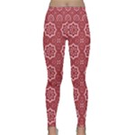 Elegant floral pattern Lightweight Velour Classic Yoga Leggings