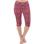 Elegant floral pattern Lightweight Velour Cropped Yoga Leggings