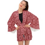 Elegant floral pattern Long Sleeve Kimono