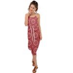 Elegant floral pattern Waist Tie Cover Up Chiffon Dress