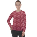 Elegant floral pattern Women s Long Sleeve Raglan Tee