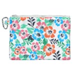 Spring Flowers Pattern Bag Canvas Cosmetic Bag (XL)