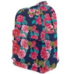 Red roses floral pattern Classic Backpack