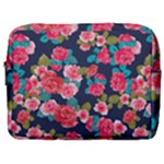 Red roses floral pattern Make Up Pouch (Large)