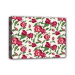 Red flowers floral seamless pattern Mini Canvas 7  x 5  (Stretched)