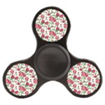 Red flowers floral seamless pattern Finger Spinner