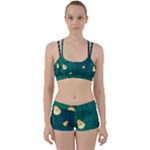 Pears and palm leaves pattern Perfect Fit Gym Set