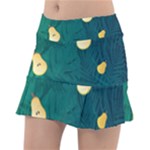 Pears and palm leaves pattern Classic Tennis Skirt