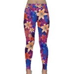Lilies and palm leaves pattern Classic Yoga Leggings