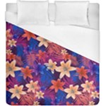 Lilies and palm leaves pattern Duvet Cover (King Size)