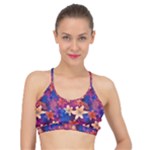 Lilies and palm leaves pattern Basic Training Sports Bra