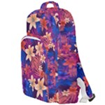 Lilies and palm leaves pattern Double Compartment Backpack