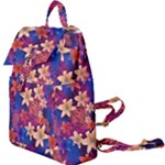 Lilies and palm leaves pattern Buckle Everyday Backpack