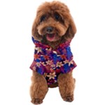 Lilies and palm leaves pattern Dog Coat