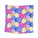 Rose head flower pattern Square Tapestry (Small)