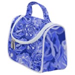Blue roses seamless floral pattern Satchel Handbag