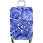 Blue roses seamless floral pattern Luggage Cover (Large)