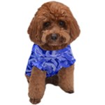 Blue roses seamless floral pattern Dog T-Shirt