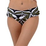 Elegant African pattern Frill Bikini Bottom