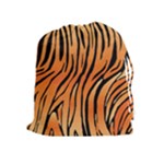 Tiger skin seamless pattern Drawstring Pouch (XL)