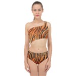 Tiger skin seamless pattern Spliced Up Two Piece Swimsuit