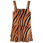 Tiger skin seamless pattern Kids  Layered Skirt Swimsuit