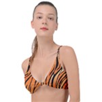 Tiger skin seamless pattern Knot Up Bikini Top