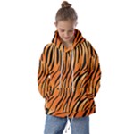 Tiger skin seamless pattern Kids  Oversized Hoodie