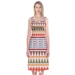Native american pattern Midi Sleeveless Dress