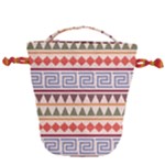 Native american pattern Drawstring Bucket Bag